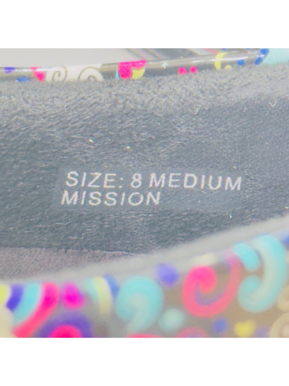 KLOGS Mission Womens Slip-On Shoes Size 8M Multicolor Peace/Love Print Non-Slip - Picture 7 of 11